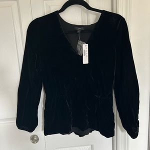J Crew Velvet long sleeve shirt *brand new with tags*